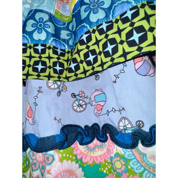 Matilda Jane Suitcase Butterfly Apron Dress Girls Size 6 Tiered Circus Floral - Picture 10 of 12